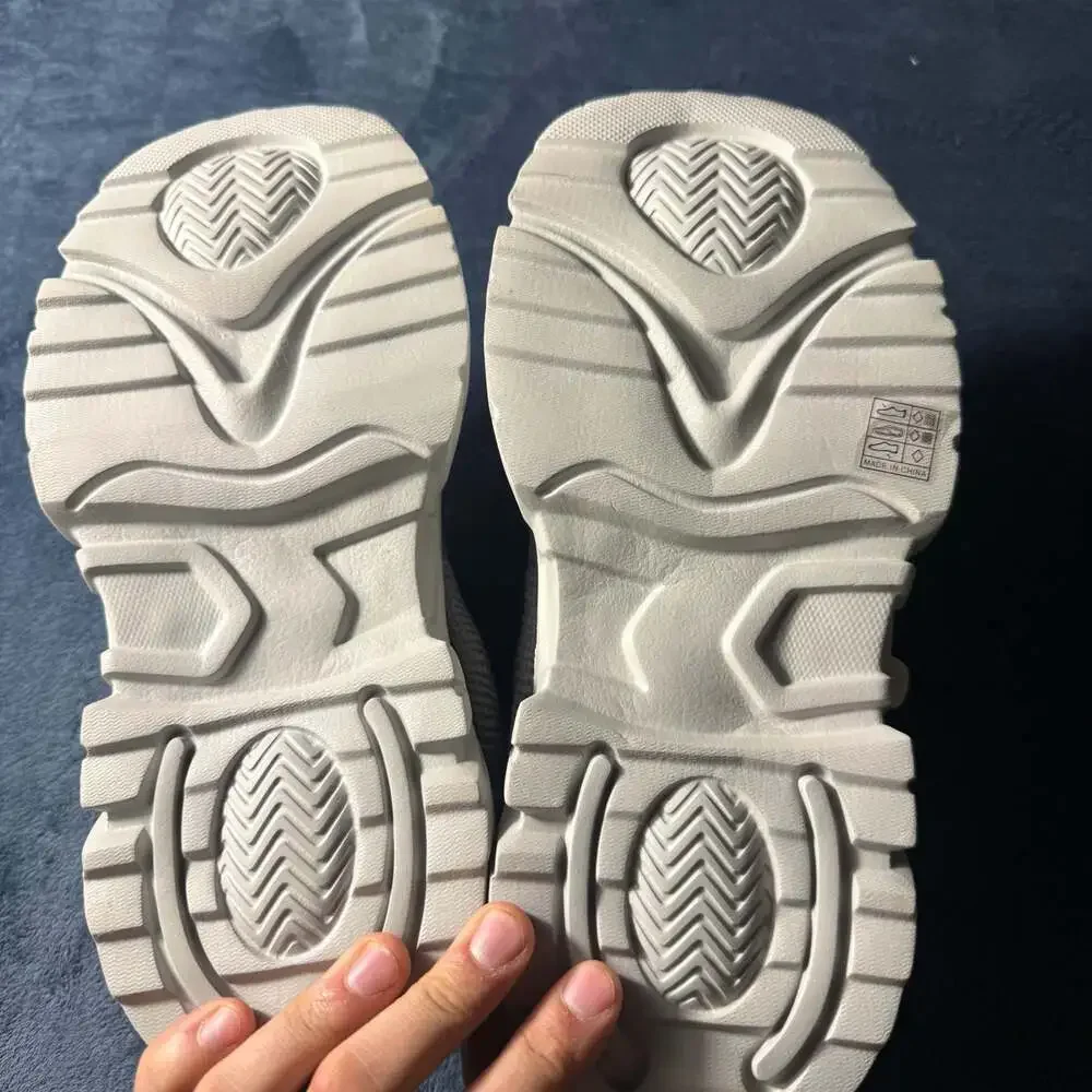 Rifugio Vo Chunky Platform Sneakers Size 41 Light Grey
